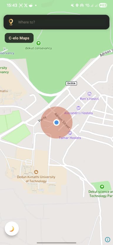 C-elo Maps — Route preview